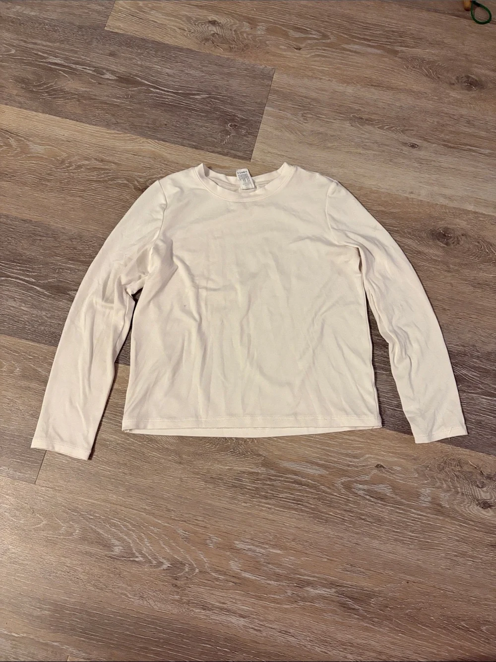 Girls' Long-Sleeve Tee in White